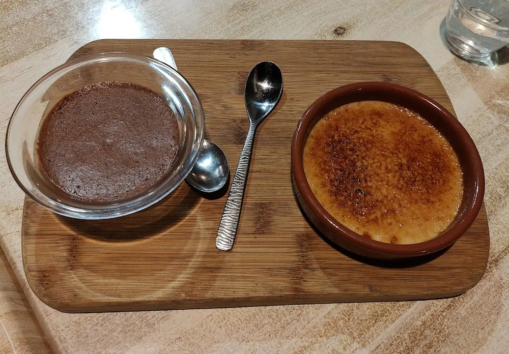 Creme Brulee Y Mousse de Chocolat