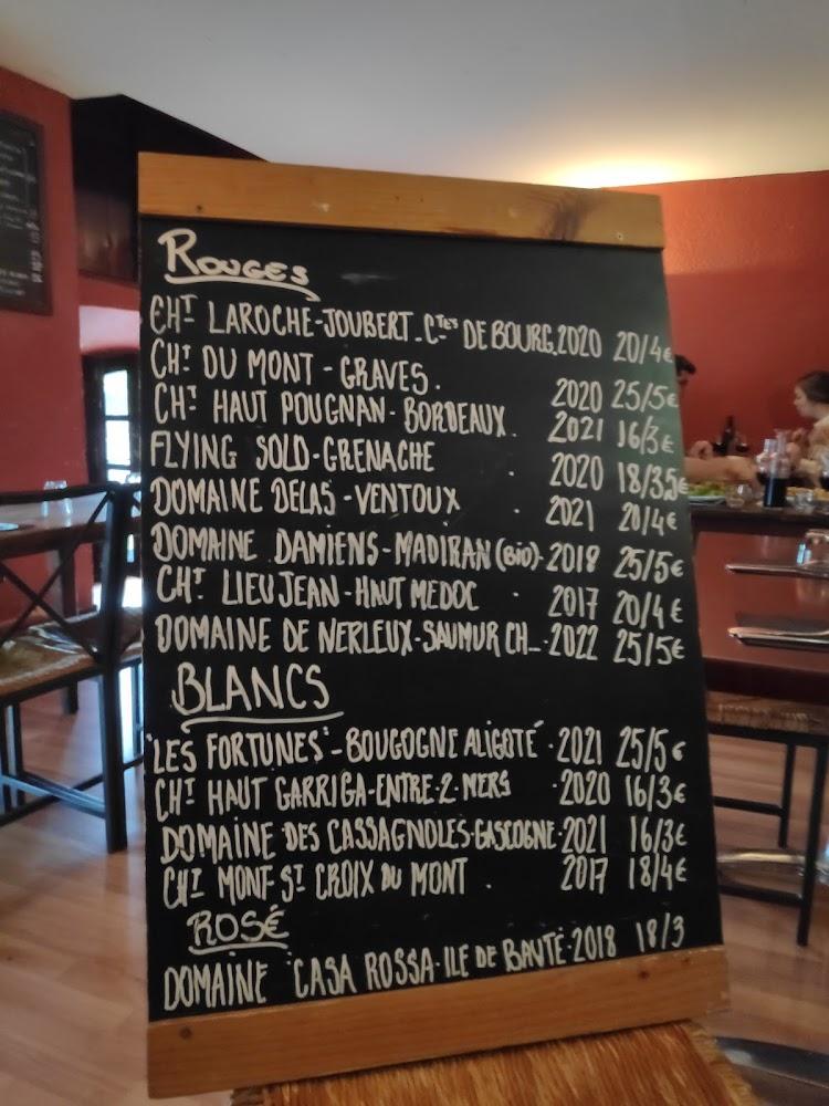 La Tanière - Menu Image 1